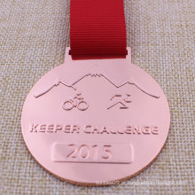 Medalha personalizada do ciclismo do medalhão do funcionamento do metal para o Triathlon